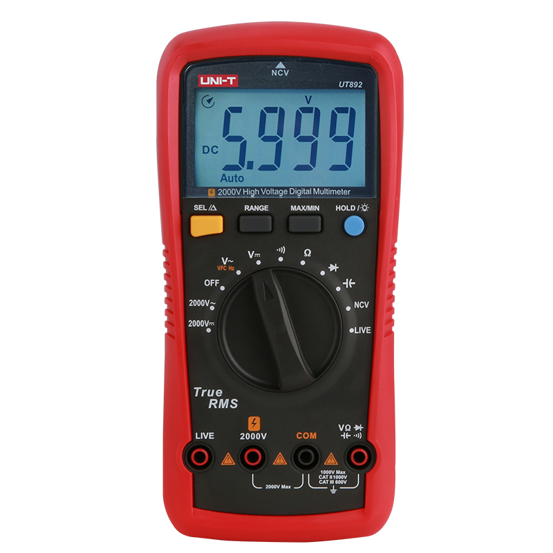 UT892 2000V真有效值數字萬用表產品概述